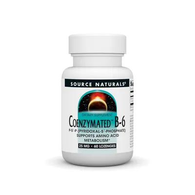 Вітамін В6 Source Naturals Coenzymated B-6 25 мг, 60 льодяників