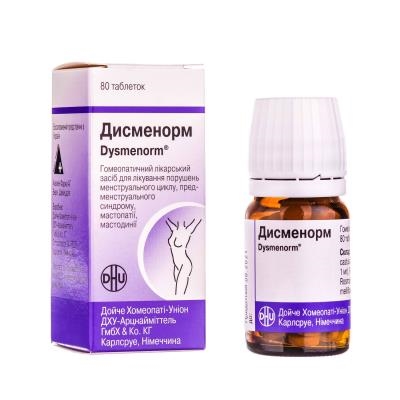 Дисменорм таблетки №80 у флак.