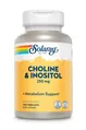 Холін та інозитол Solaray Choline & Inositol 250 мг, 100 капсул