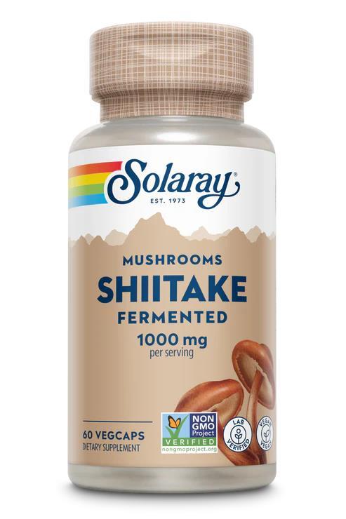 Гриб Шиитаке Solaray Shiitake Mushroom 1000 мг, 60 капсул