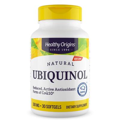 Убихинол Healthy Origins Ubiquinol 100 мг, 30 капсул