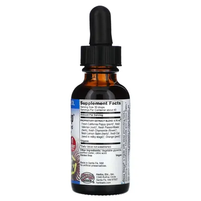 Здоровий сон Herbs Etc Deep Sleep без спирту, 30 мл