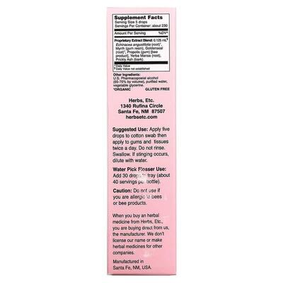 Здоровье полости рта Herbs Etc Mouth Tonic, 30 мл