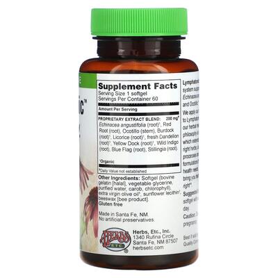Лімфатонік Herbs Etc Lymphatonic, 60 гелевих капсул