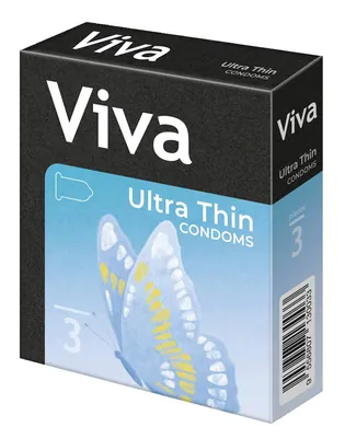 Презервативи Viva Ultra Thin ультратонкі, 3 штуки