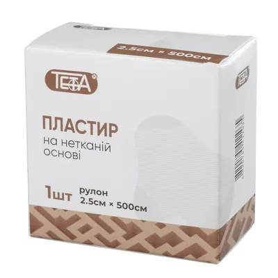 Пластир медичний Teta на нетканій основі, котушка, 2,5 х 500 см, 1 штука
