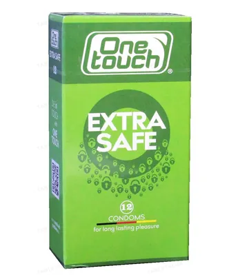 Презервативи One Touch Extra Safe особливо міцні з додатковою змазкою, 12 штуки