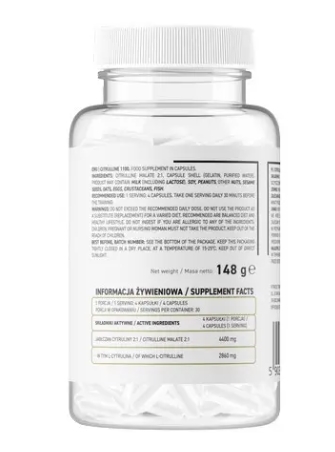 Цитрулін OstroVit Citrulline 1100, 120 капсул