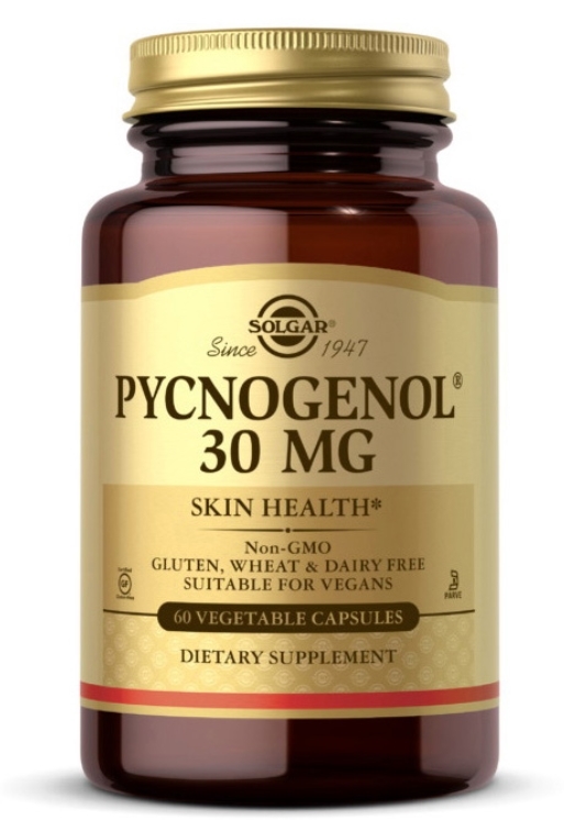 Solgar Пікногенол Pycnogenol 30 мг, 60 капсул