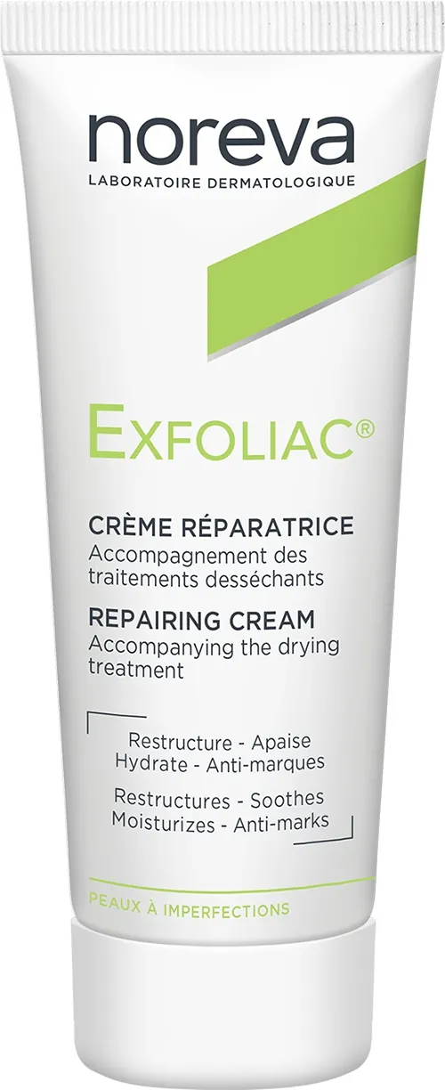 Крем для обличчя Noreva Exfoliac зволожуючий для проблемної шкіри, 40 мл