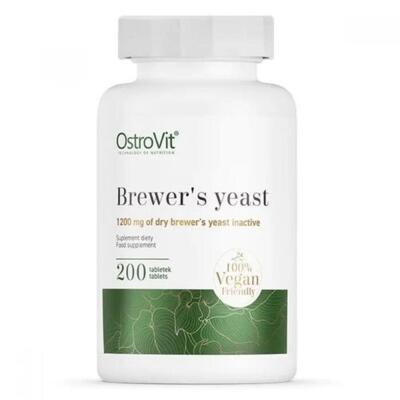Дрожжи пивные OstroVit Brewer's Yeast, 200 таблеток