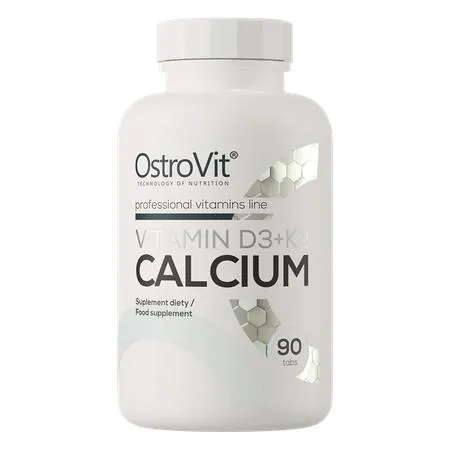 Вітаміни D3 + K2 + Кальцій OstroVit Vitamin D3 + K2 + Calcium, 90 таблеток
