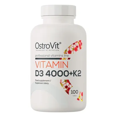 Вітаміни OstroVit Vitamin D3 4000 + K2, 100 таблеток