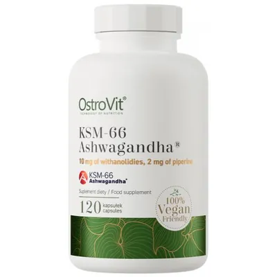Ашваганда OstroVit KSM-66 Ashwagandha VEGE, 120 капсул