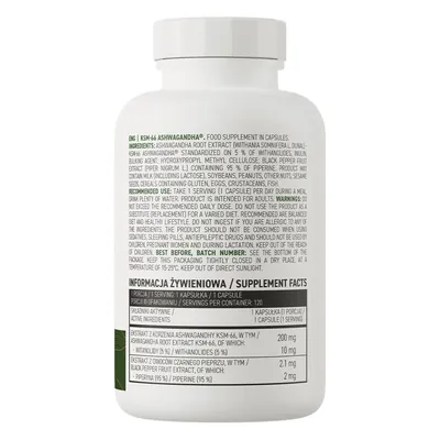 Ашваганда OstroVit KSM-66 Ashwagandha VEGE, 120 капсул