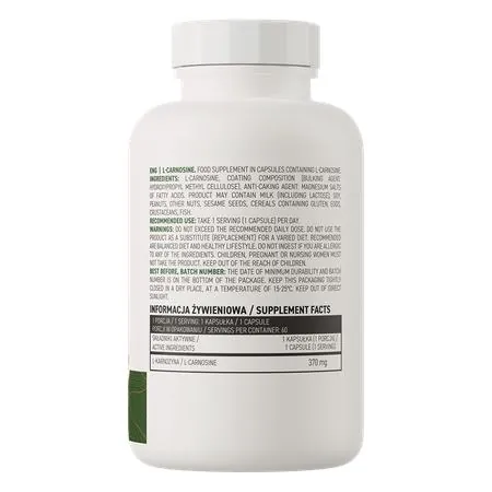 Амінокислоти OstroVit L-Carnosine, 60 капсул