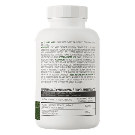 Львиная грива OstroVit Lion's Mane, 60 капсул