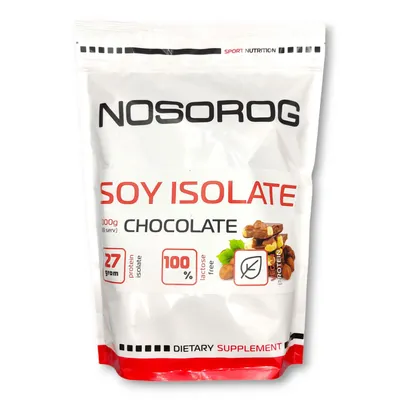 Протеїн соєвий ізолят Nosorog Soy Isolate шоколад, 1 кг