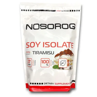 Протеїн соєвий ізолят Nosorog Soy Isolate тірамісу, 1 кг