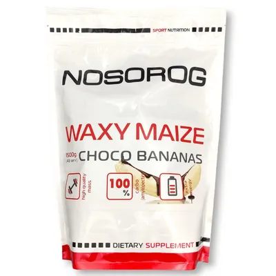 Вуглеводи з воскової кукурудзи Nosorog Waxy Maize шоколад-банан, 1,5 кг