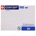 Сентор таблетки, в/плів. обол. по 100 мг №30 (10х3)