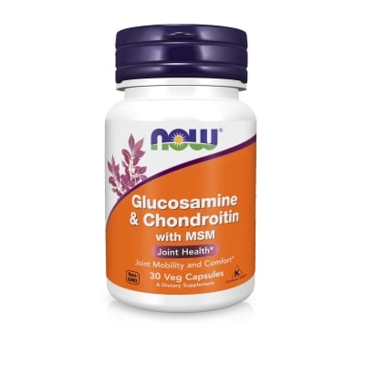 Хондропротектор NOW Glucosamine & Chondroitin & MSM капсули №30