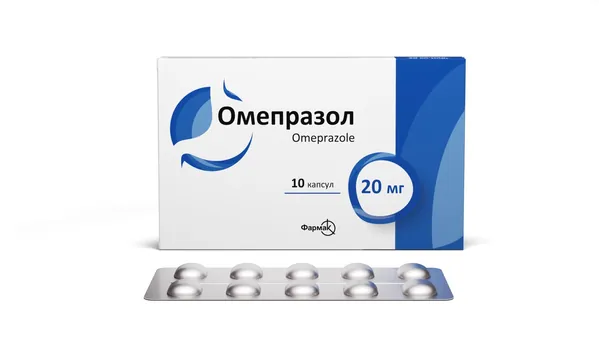 Омепразол капсули по 20 мг №10