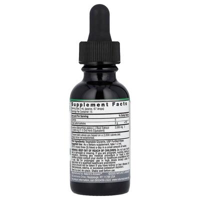 Солодки корень Nature's Answer Licorice Root 2000 мг жидкий экстракт без спирта, 30 мл