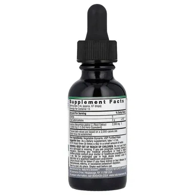 Солодки корінь Nature's Answer Licorice Root 2000 мг рідкий екстракт без спирту, 30 мл