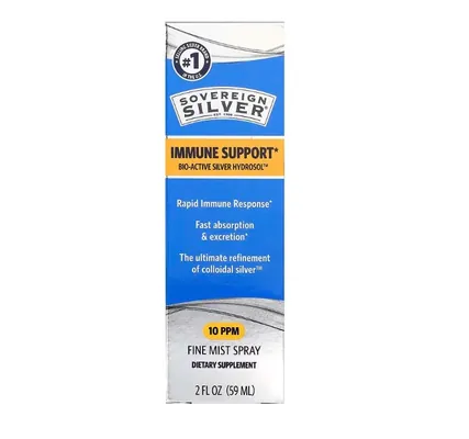 Гідрозоль срібла Sovereign Silver Bio-Active Silver Hydrosol назальний спрей по 10 част./млн. 59 мл
