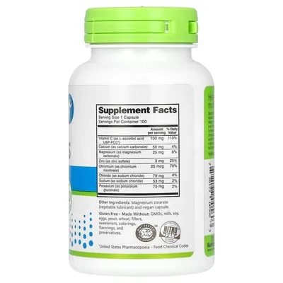 Електроліти NutriBiotic Essential Electrolytes, 100 веганських капсул