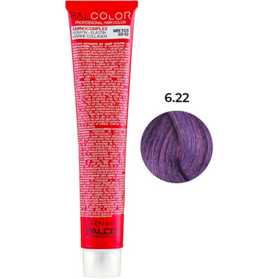 Крем-краска для волос Palco Professional Color № 6.22 блонд тёмный фиолетовый интенсивный, 100 мл