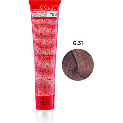 Крем-краска для волос Palco Professional Color № 6.31 блонд тёмный пепельный, 100 мл