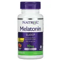 Мелатонін Natrol Melatonin швидкорозчинний смак полуниці 10 мг, 60 таблеток