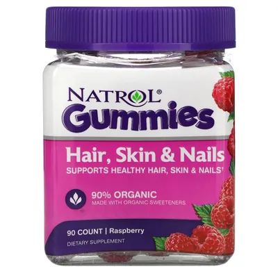 Вітаміни Natrol Hair Skin & Nails, 90 жувальних таблеток