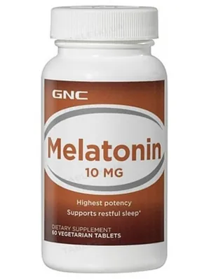 Вітаміни GNC Melatonin 10 mg, 60 капсул