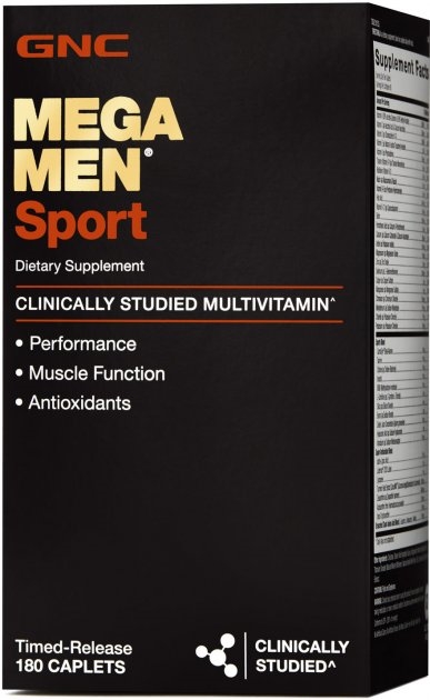 Витамины GNC Mega Men Sport, 180 капсул