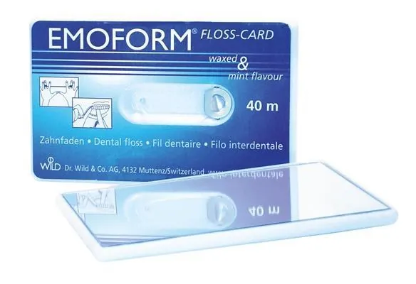 Флос-картка Dr.Wild Emoform Floss Card із дзеркалом, 40 м
