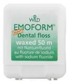 Зубна нитка Dr.Wild Emoform вощена, з фторидом та м'ятою, 50 м