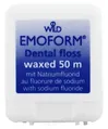 Зубна нитка Dr.Wild Emoform вощена, з фторидом, 50 м
