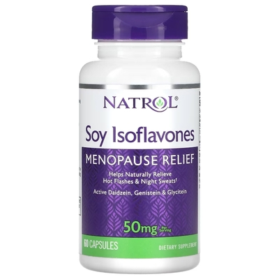 Соевые изофлавоны для облегчения менопаузы Natrol Soy Isoflavones Menopause Relief 50 мг, 60 капсул