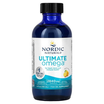 Омега Nordic Naturals Ultimate Omega-3 2840 мг, лимон, 119 мл