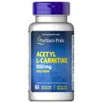 Ацетил L-Карнітин Puritan's Pride Acetyl L-Carnitine Free Form 500 мг, 60 капсул