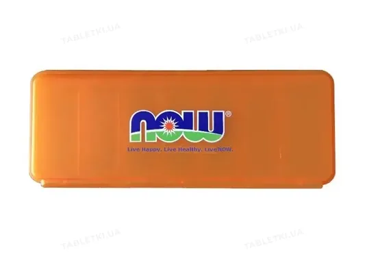 Органайзер для таблеток NOW 7 Day Pill Case помаранчевий
