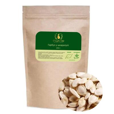 Семена тыквенные Craft Oil неочищенные в скорлупе, 250 г