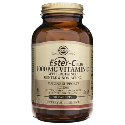 Вітамін С Solgar Ester-C Plus 1000 мг Vitamin C таблетки №90