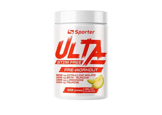 Передтренувальний комплекс Sporter Ulta Stim Free Pre-Workout диня, 350 г