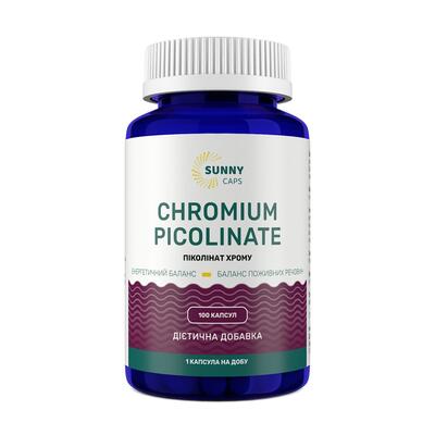 Хром пиколинат Sunny Caps Chromium Picolinate Powerful, 100 капсул