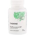 Ресвератрол, Птеростільбен, Куркумін Thorne Research PolyResveratrol-SR, 60 капсул