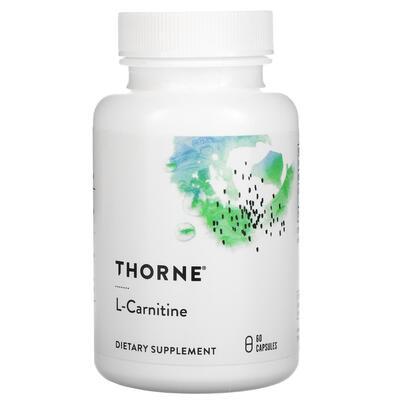 L-карнитин Thorne Research L-Carnitine, 60 капсул